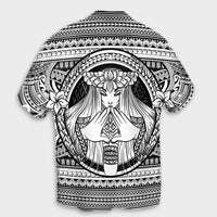 Hawaiian Map Madame Pele Mauna Kea Plumeria Polynesian Hawaiian Shirt White AH - Polynesian Pride