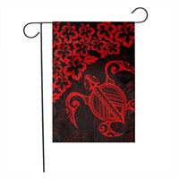 Hawaiian Map Turtle Hibiscus Kanaka Polynesian Flag - Red - AH - Polynesian Pride