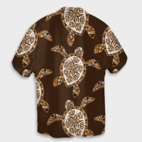 Hawaiian Old School Turtle Hawaiian Shirt - AH - Polynesian Pride
