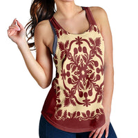 Hawaiian Palm Tree Quilt Vintage Racerback Tank - AH - Polynesian Pride