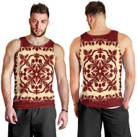 Hawaiian Palm Tree Quilt Vintage Tank Top - AH - Polynesian Pride
