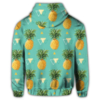 Hawaiian Pineapple Polynesian Zip Hoodie - Polynesian Pride