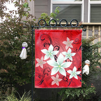 Hawaiian Plumeria Polynesian Flag - Red - AH - Polynesian Pride