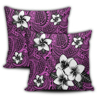 Hawaiian Plumeria Tribal Polynesian Pillow Covers Pink AH - Polynesian Pride