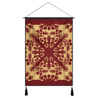 Hawaiian Quilt Vintage Hanging Poster - AH Hanging Poster Cotton And Linen - Polynesian Pride