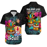 Tahiti Matching Dress and Hawaiian Shirt Tiki Couple Tropical Tribal We are Perfect Match LT9 - Polynesian Pride