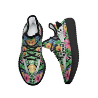 Hawaiian Sneakers YZ Tropical Hibiscus Banana Leafs - Polynesian Pride