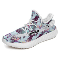 Hawaiian Sneakers YZ Tropical Monstera Leaf White - Polynesian Pride