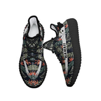 Hawaiian Sneakers YZ Tropical Strelitzia Black - Polynesian Pride
