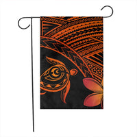Hawaiian Turtle Plumeria Kakau Polynesian Quilt Flag Neo Orange AH - Polynesian Pride