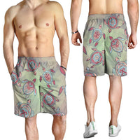 Hawaiian Turtle Polynesian Men's Shorts - AH - Polynesian Pride
