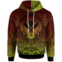 Hawaii Hoodie Polynesian Circle Pattern Unisex Reggae - Polynesian Pride