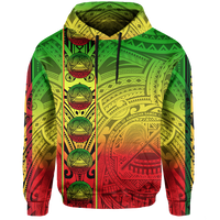 American Samoa Hoodie Rasta Life Style - Polynesian Pride