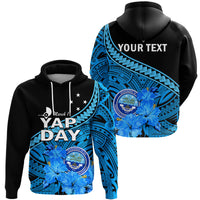 Custom Yap State Day Hoodie Yap Flag and FSM Seal LT9 - Polynesian Pride