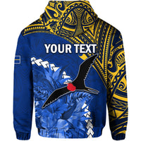 Custom Nauru Coat of Arms Hoodie Polynesian With Frigatebird LT9 - Polynesian Pride
