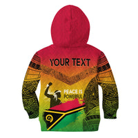 Vanuatu Father Lini Quote Hoodie KID Flag Style - Black LT7 - Polynesian Pride