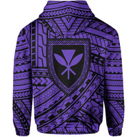 Polynesian Protect Mauna Kea Kanaka Maoli Hawaii Hoodie Purple Quarter Style - Polynesian Pride