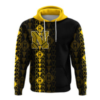 Hawaii Nanakuli High Mix Kakau Hoodie LT6 Pullover Hoodie Yellow - Polynesian Pride