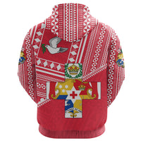 Custom Mate Maa Tonga Hoodie Coat of Arms - Polynesian Pride