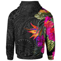 Polynesian Hoodie Hibiscus Pattern - Polynesian Pride