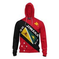 Papua New Guinea Hoodie Jiwaka Province Unisex Red - Polynesian Pride