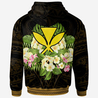 Hawaii Kanaka Maoli Hoodie Polynesian Gold Patterns Collection - Polynesian Pride