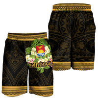 Kiribati Men's Shorts - Polynesian Gold Patterns Collection - Polynesian Pride