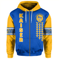 Custom Hawaii Hoodie Kaiser High Custom Your Class Zip Hoodie - Polynesian Pride