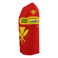 Kanaka Maoli Flag Polynesian T Shirt Morale Style - Polynesian Pride