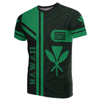 Kanaka Polynesian T Shirt Green Morale Style - Polynesian Pride