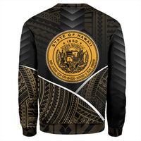 Hawaiian - King's Hawaii Coat Of Arms Polynesian Sweat Shirt - Mana Style - AH - Polynesian Pride