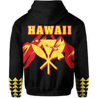 King Kanaka Kauka Hoodie Black - Polynesian Pride