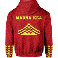 King Mauna Kea Kauka Hoodie Red - Polynesian Pride