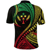 Kosrae Polo Shirt Federated States of Micronesia Reggae Wave Style LT9 - Polynesian Pride