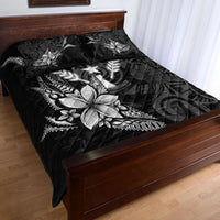 Kosrae State Quilt Bed Set - Fish With Plumeria Flowers Style - Polynesian Pride