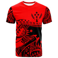 Kosrae Custom T Shirt Youthful Dynamic Style Unisex Red - Polynesian Pride