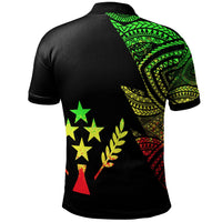 Kosrae Custom Polo Shirt Flash Style Reggae - Polynesian Pride