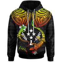 Kosrae Hoodie Lizard Good Chest Unisex Reggae - Polynesian Pride