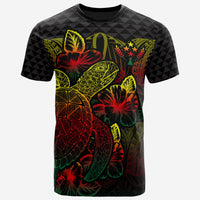 Kosrae T Shirt Kosrae FLag Turtle Hibiscus Reggae Unisex Reggae - Polynesian Pride