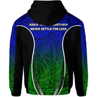 Papua New Guinea Kubalia Tertiary Students Union Zip Hoodie Blue LT8 - Polynesian Pride