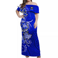 Samoa Matching Dress and Hawaiian Shirt Be Unique Blue LT13 - Polynesian Pride