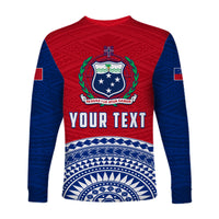 (Custom Personalised) Tuamasaga Samoa Long Sleeve Shirt Polynesian Pattern LT13 - Polynesian Pride