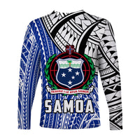 (Custom Personalised) Samoa Long Sleeve Shirt Samoan Pattern Newest LT13 - Polynesian Pride