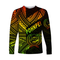 FSM Pohnpei Long Sleeve Shirts Original Style - Reggae LT8 - Polynesian Pride