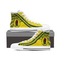 Hawaii - Leilehua High - High Top Shoes - AH White - Polynesian Pride