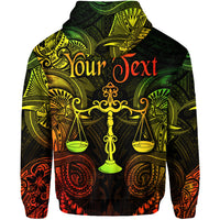 Custom Libra Zodiac Polynesian Hoodie Unique Style Reggae LT8 - Polynesian Pride