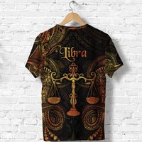 Libra Zodiac Polynesian T Shirt Unique Style Gold LT8 - Polynesian Pride