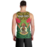(Custom Personalised) Vanuatu Rugby Men Tank Top Coat Of Arms Polynesian Pattern LT14 - Polynesian Pride