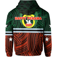 Custom Penama Day Zip Hoodie Polynesian Patterns Mix Sand Drawing LT6 - Polynesian Pride