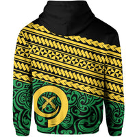 Vanuatu Rugby Zip Hoodie Polynesian Style - Polynesian Pride